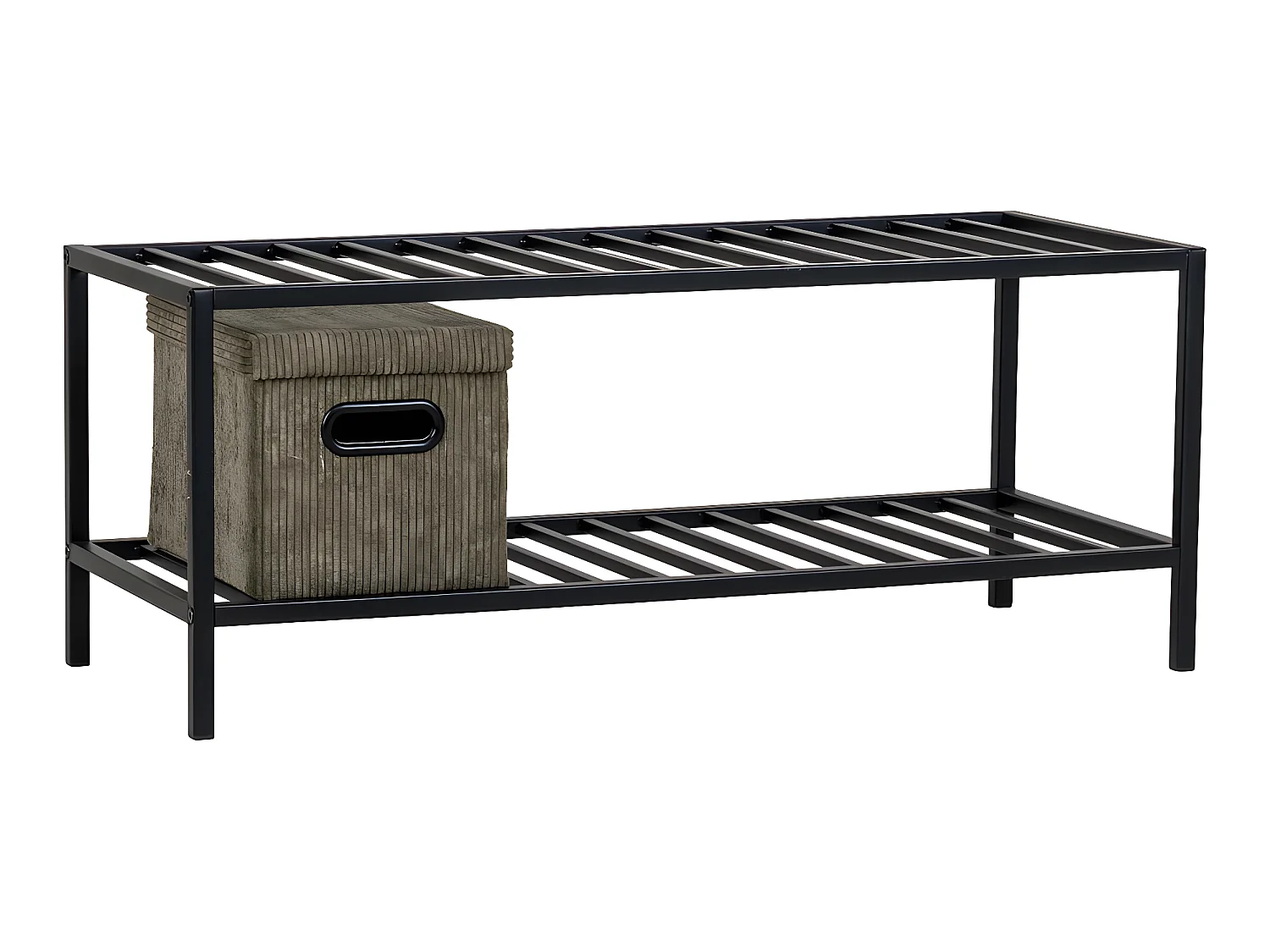 Vita Schuhschrank  2 Ablagen schwarz.