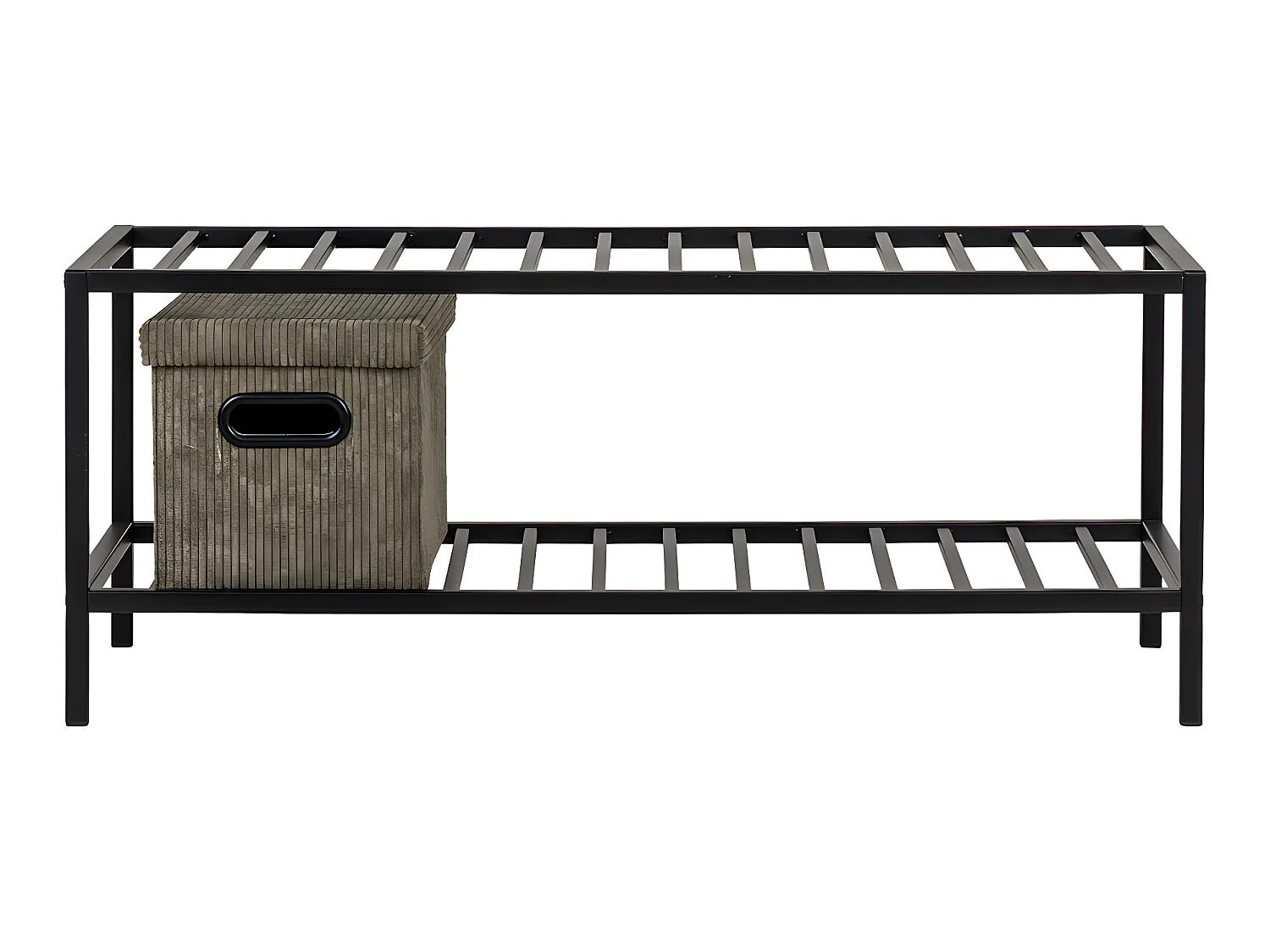 Vita Schuhschrank  2 Ablagen schwarz.