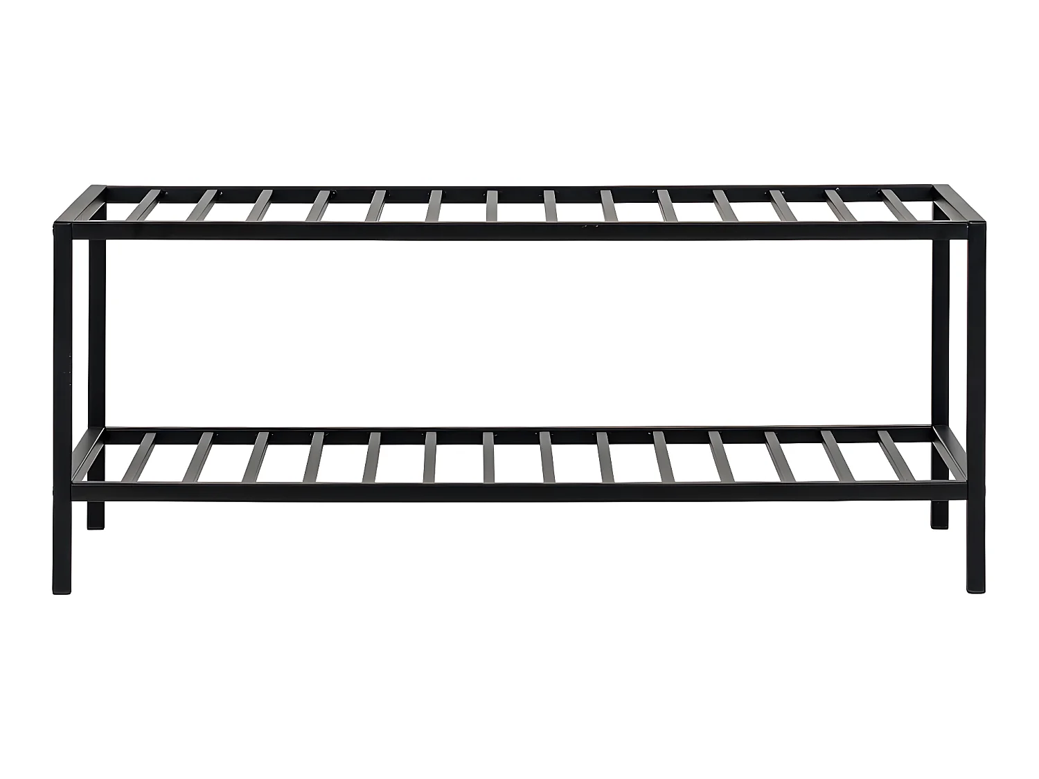 Vita meuble à chaussures  2 tablettes noir.