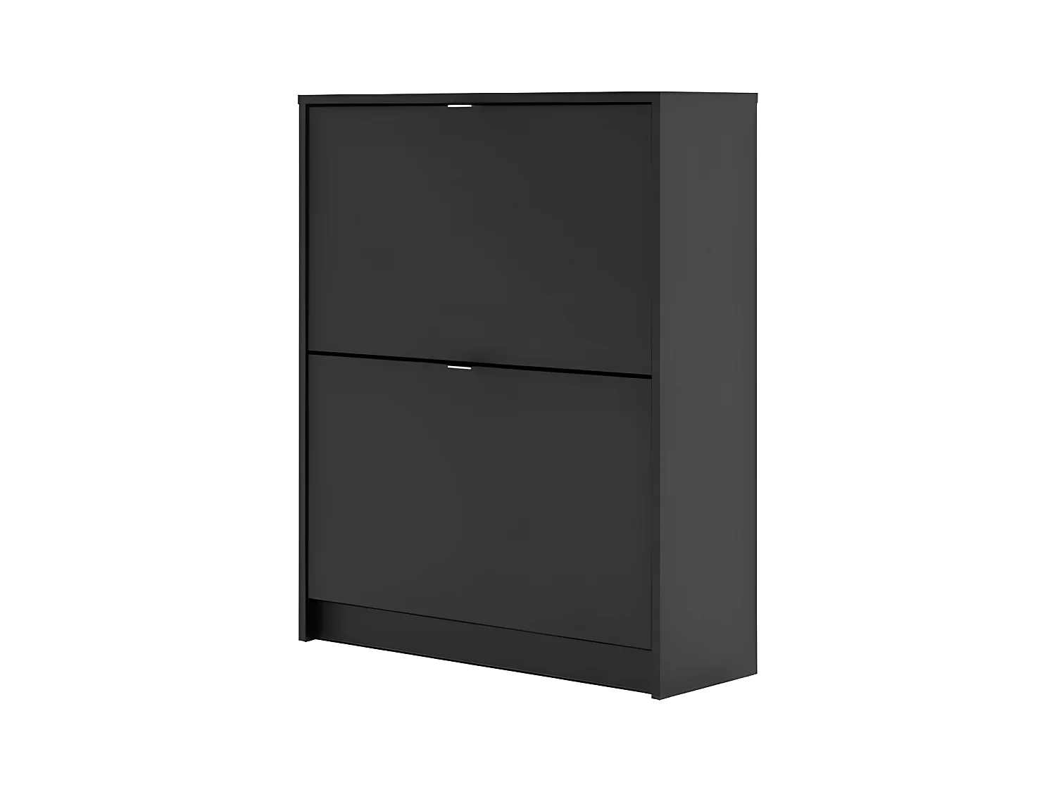 Shane Armoire à chaussures, 2 casiers, 2R, noir mat.