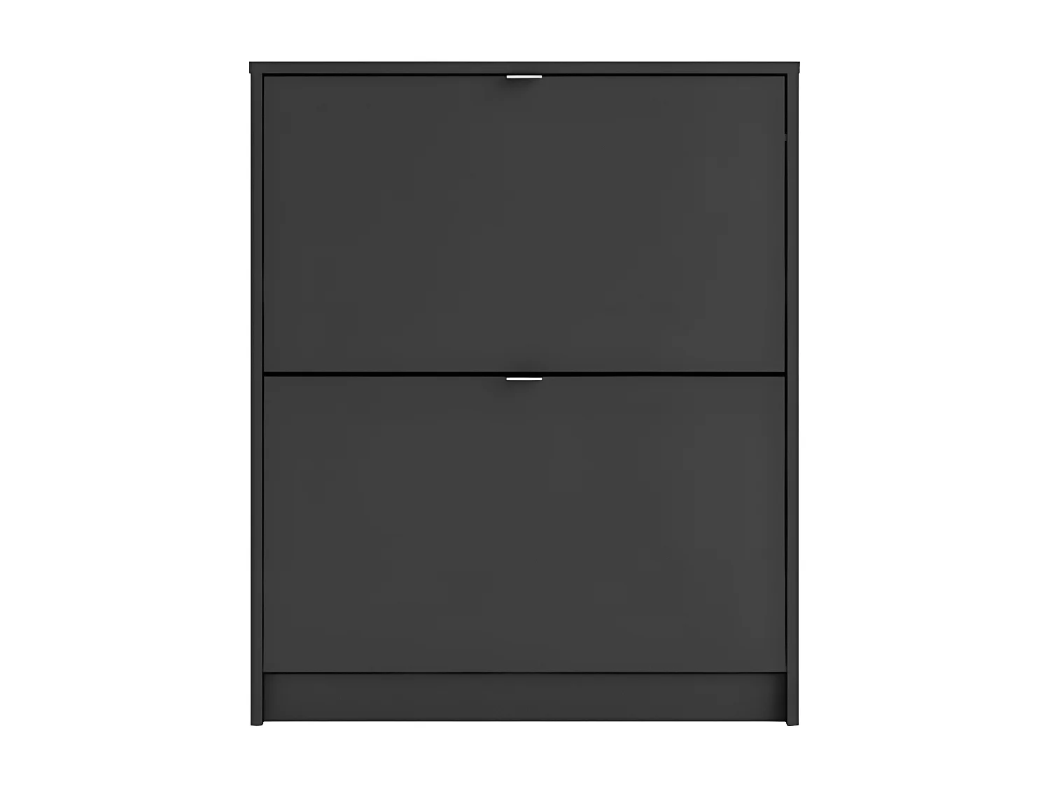 Zapatero Shane 2 puertas plegables 2R negro mate.