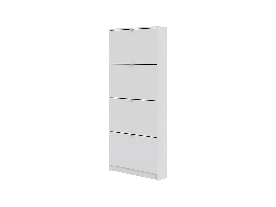 Shane Armoire à chaussures, 4 casiers, 1R, blanc.
