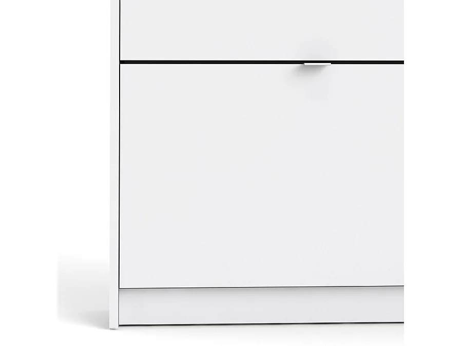 Shane Armoire à chaussures, 4 casiers, 1R, blanc.