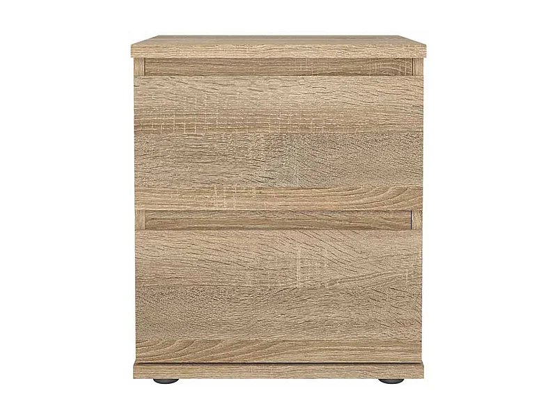 Nora Nachttisch 2 Schubladen. Eiche Dekor.