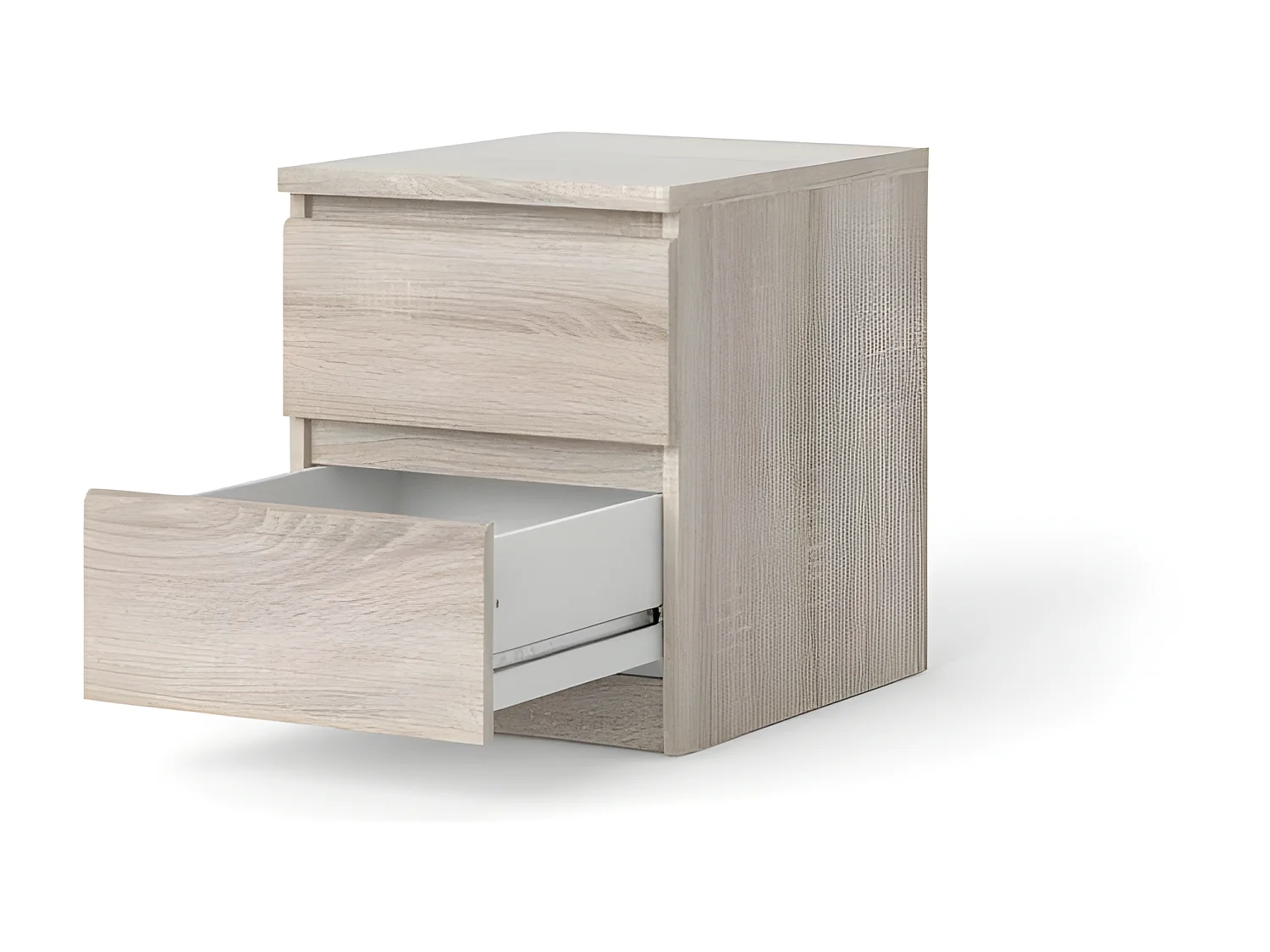 Nada nachtkastje 2 lades truffelkleur.