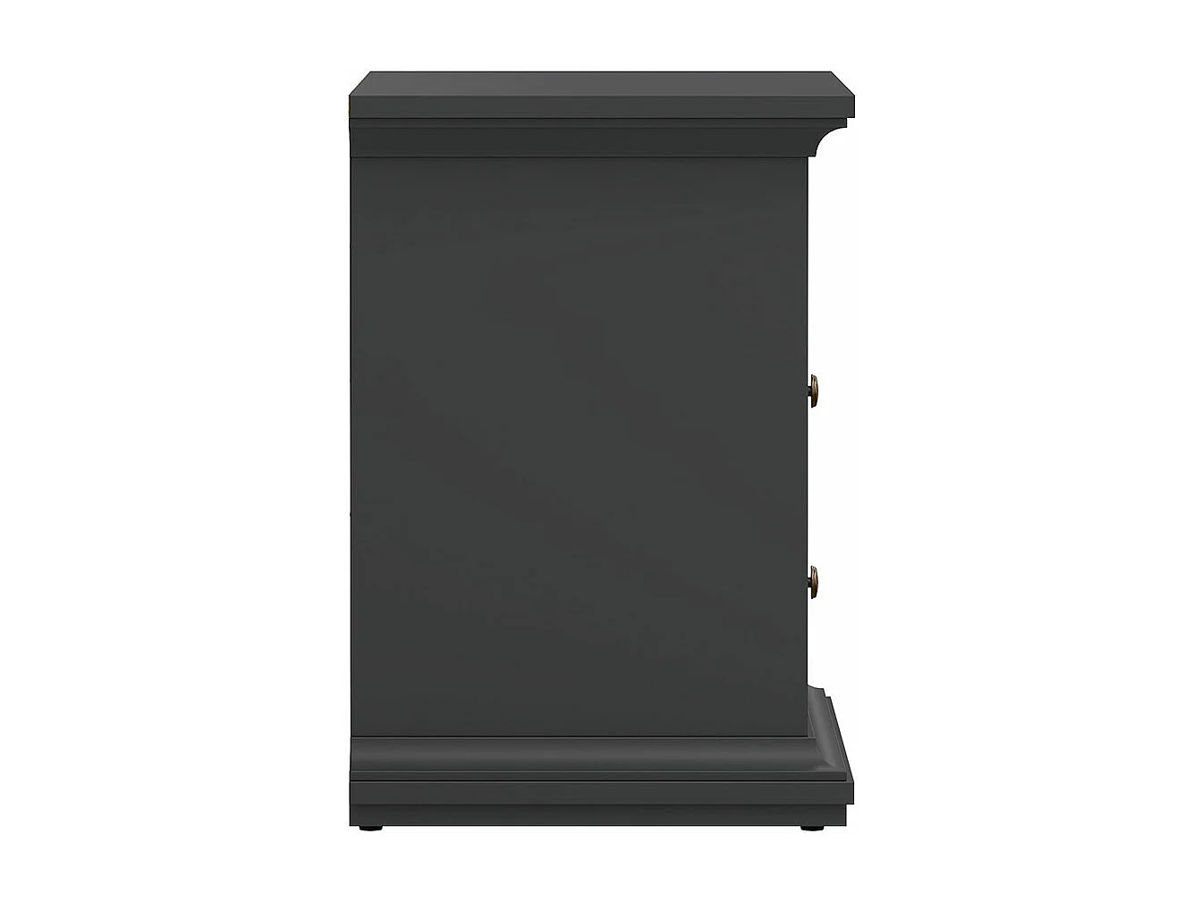 Venedig Nachttisch breite 2 Schubladen und 1 Raum matt grau.