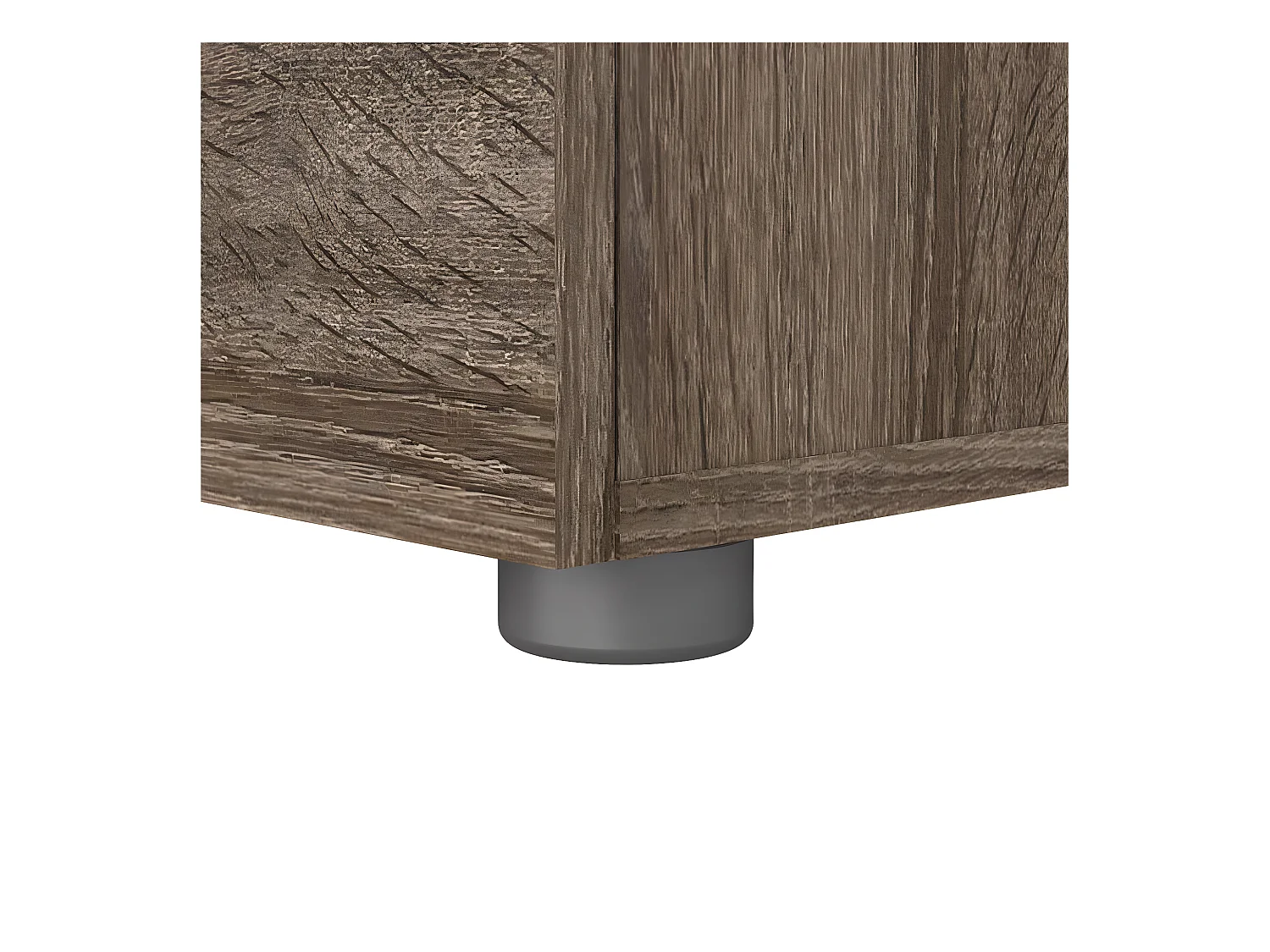 Petra Table de chevet à 2 tiroirs, coloris chêne truffe.