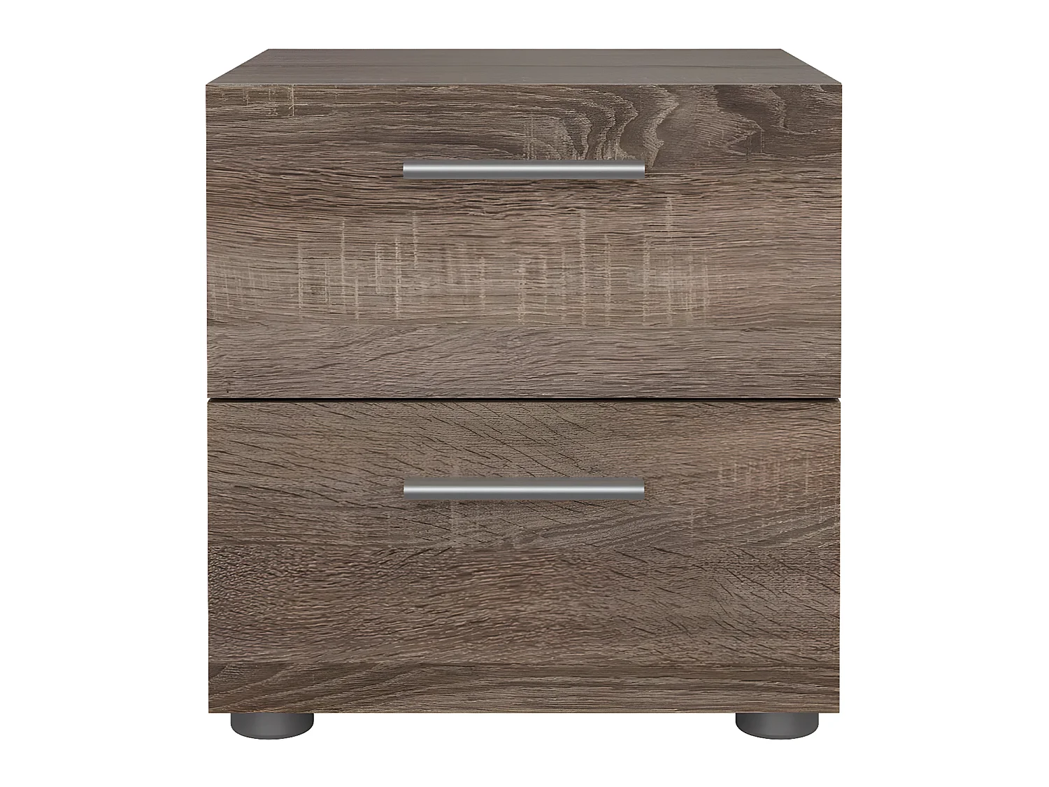 Petra Nachttisch 2 Schubladen trüffelfarben.