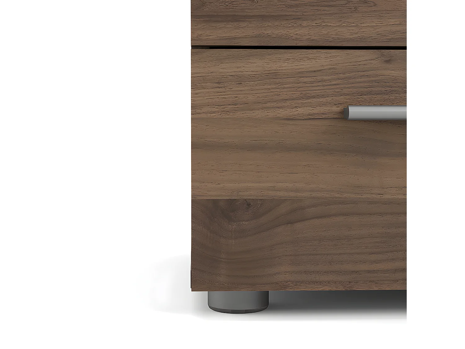 Petra Nachttisch mit 2 Schubladen, walnuss dekor.