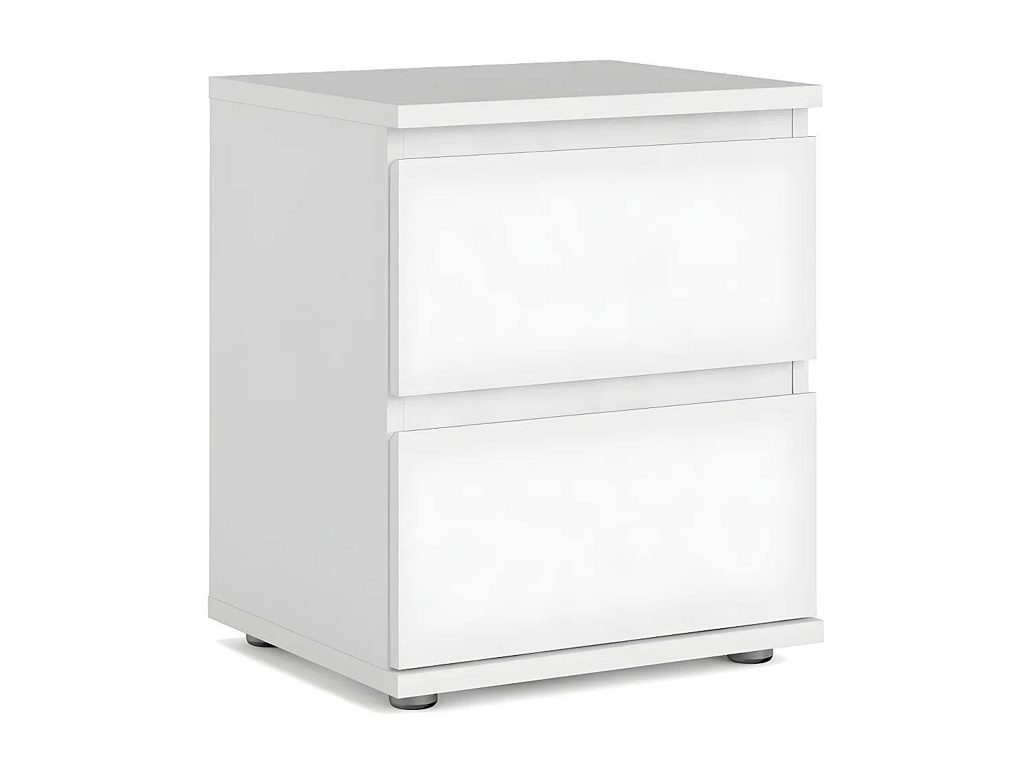 Mia Table de chevet largeur 40 cm, hauteur 48,5 cm, profondeur 34 cm, blanc.