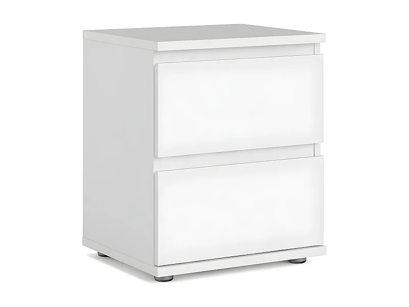 Nachtkastje Mia wit - 40cm breed, 48,5cm hoog en 34cm diep.