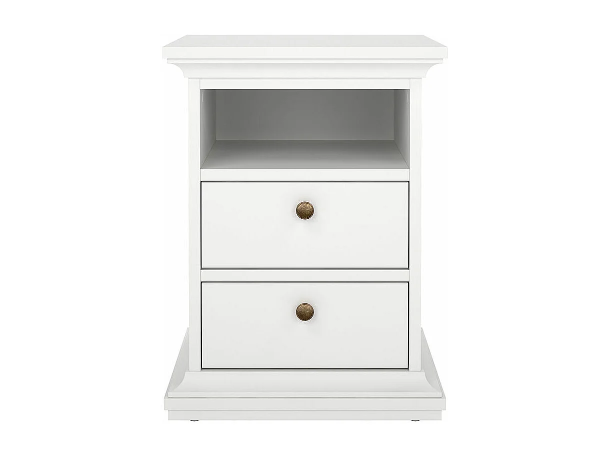 Venedig Nachttisch 2 Stück Breite 43 cm, Höhe 58 cm weiss.