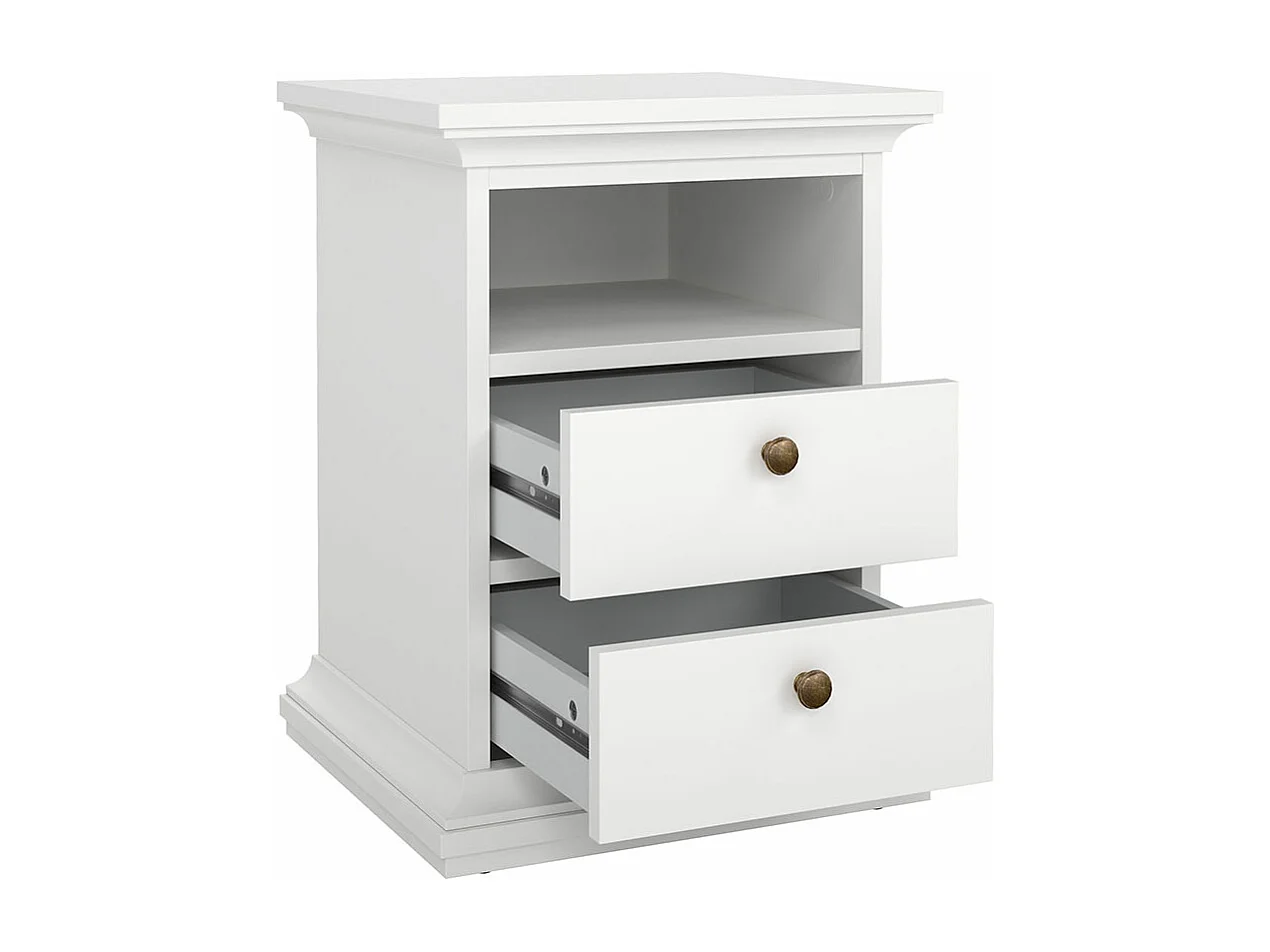 Venedig Nachttisch 2 Stück Breite 43 cm, Höhe 58 cm weiss.