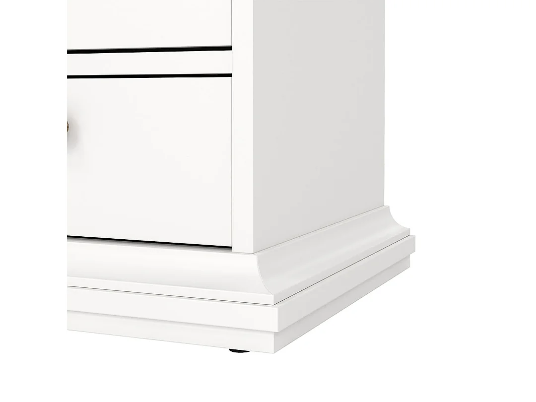 Venedig Nachttisch 2 Stück Breite 43 cm, Höhe 58 cm weiss.