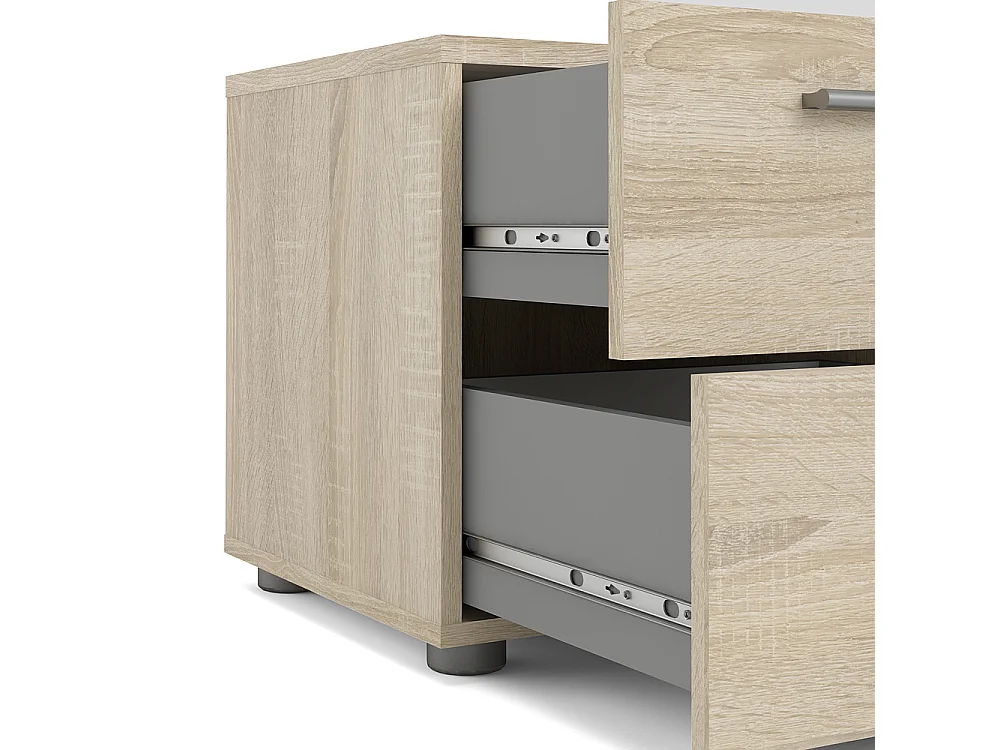 Petra Nachttisch mit 2 Schubladen, eiche dekor.