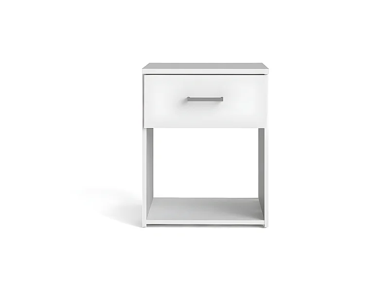 Spell Nachttisch 1 Schublade und 1 Ablage weiss.
