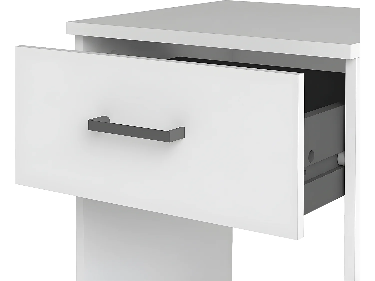 Spell nachtkastje 1 lade en 1 plank wit.