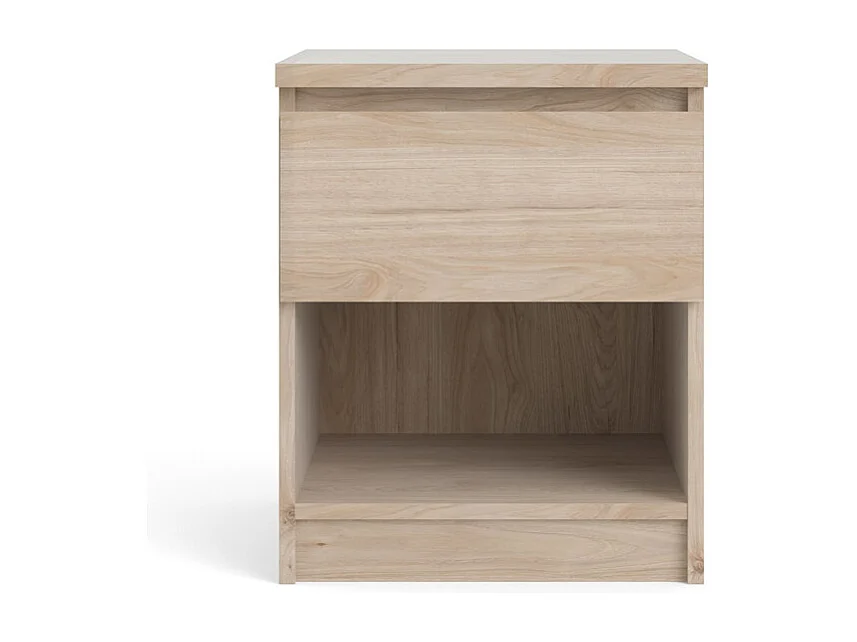 Nada Table de chevet à 1 tiroir, imitation chêne Hickory.