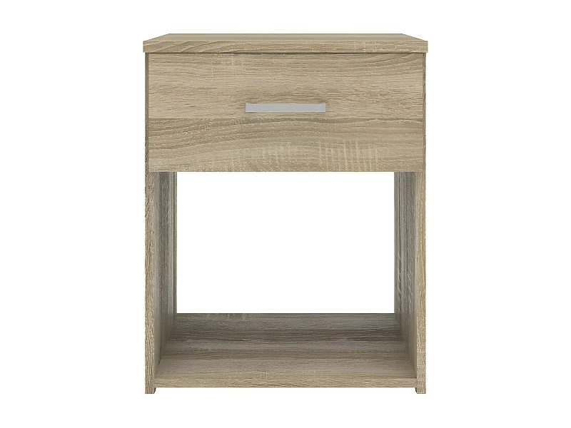 Spell nachtkastje 1 lade en 1 plank eiken decor.