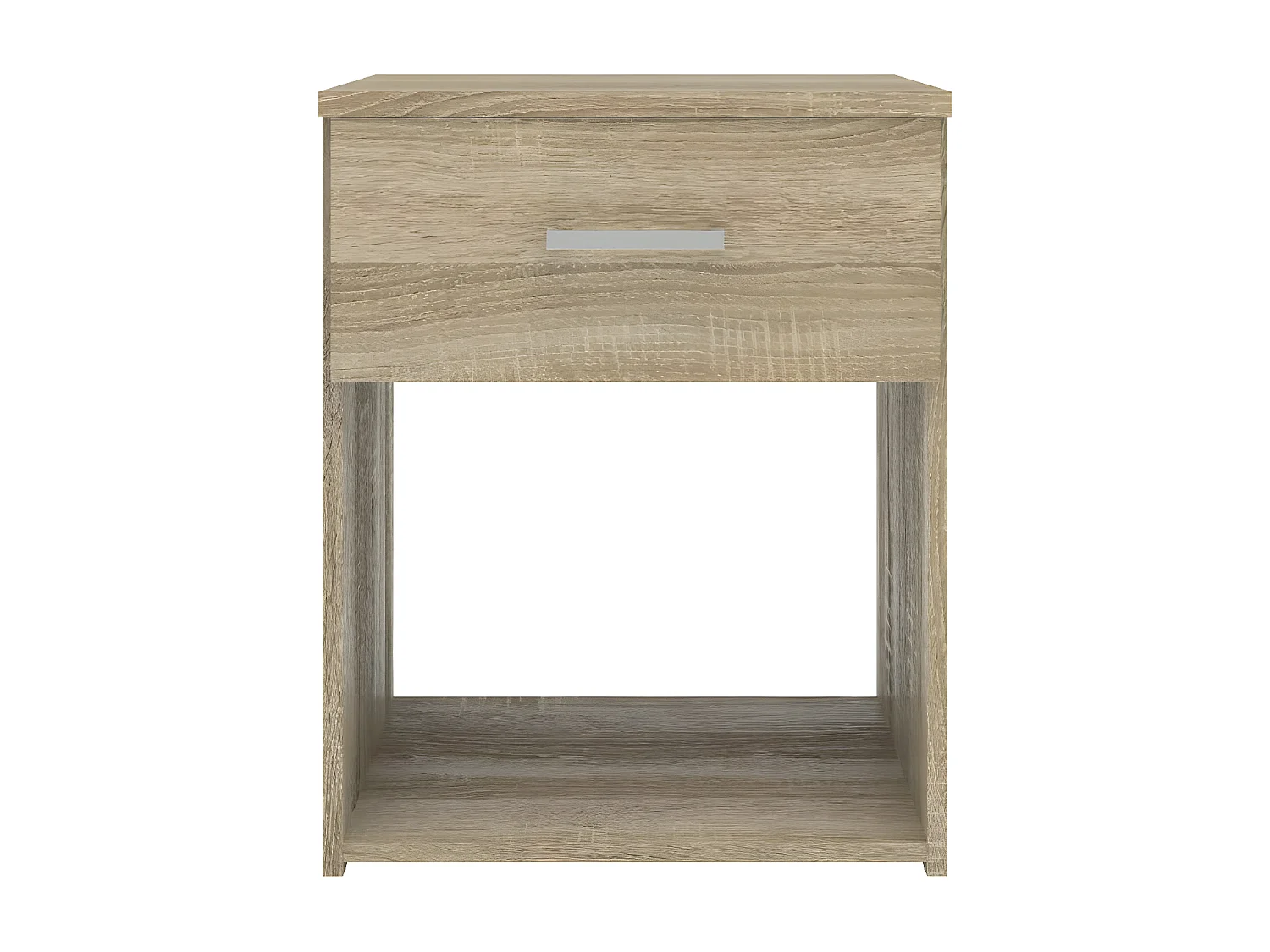 Mesita de noche Spell 1 cajón y 1 estante estructura roble.