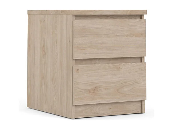 Nada Nachttisch 2 Schubladen Hickory-Dekor.