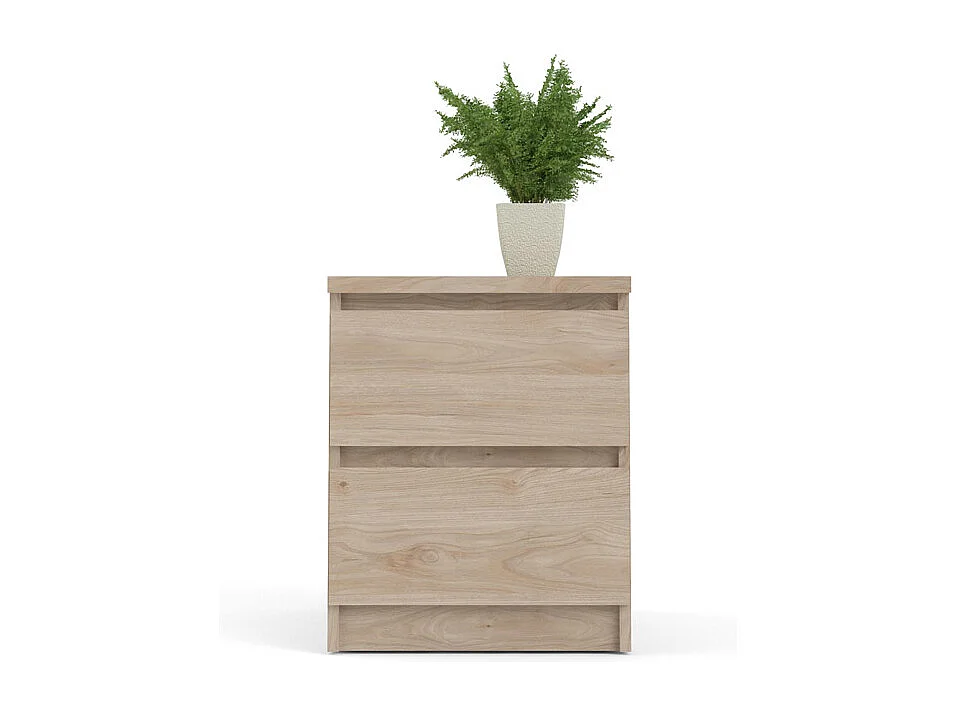 Nada nachtkastje 2 laden Hickory decor.