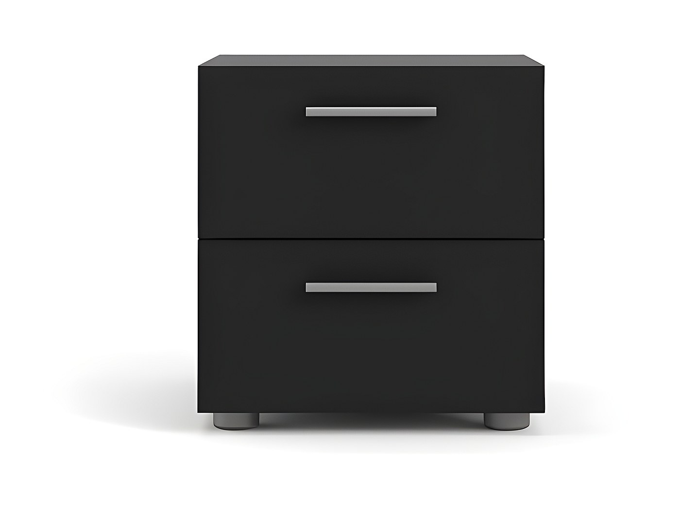 Libreria Comodino Bianco Con 2 Cassetti e 3 Ripiani, Scaffale Organizer in Legno per Camere da Letto