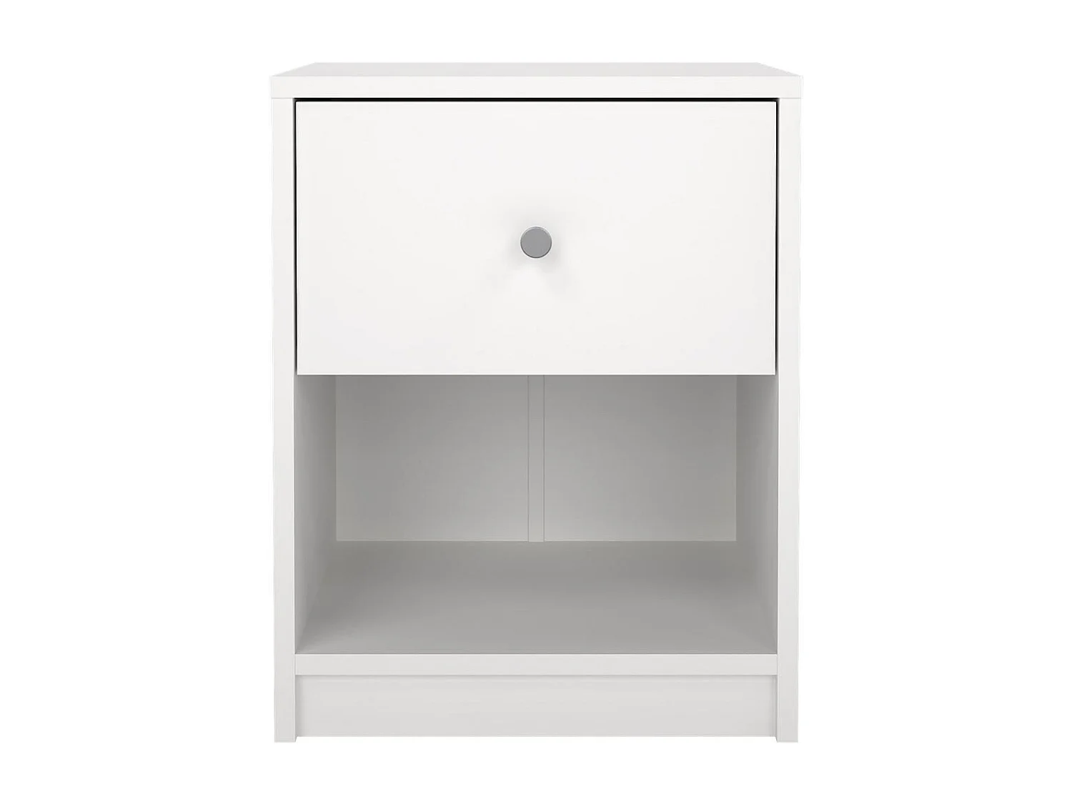 Maria nachtkastje 1 lade en 1 vak wit.