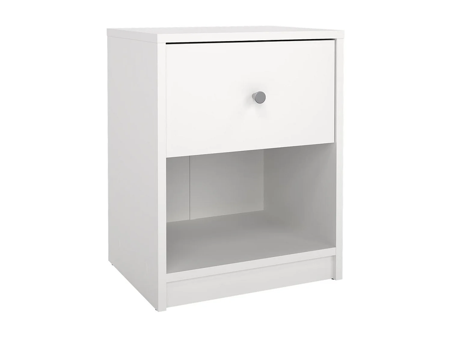 Maria nachtkastje 1 lade en 1 vak wit.