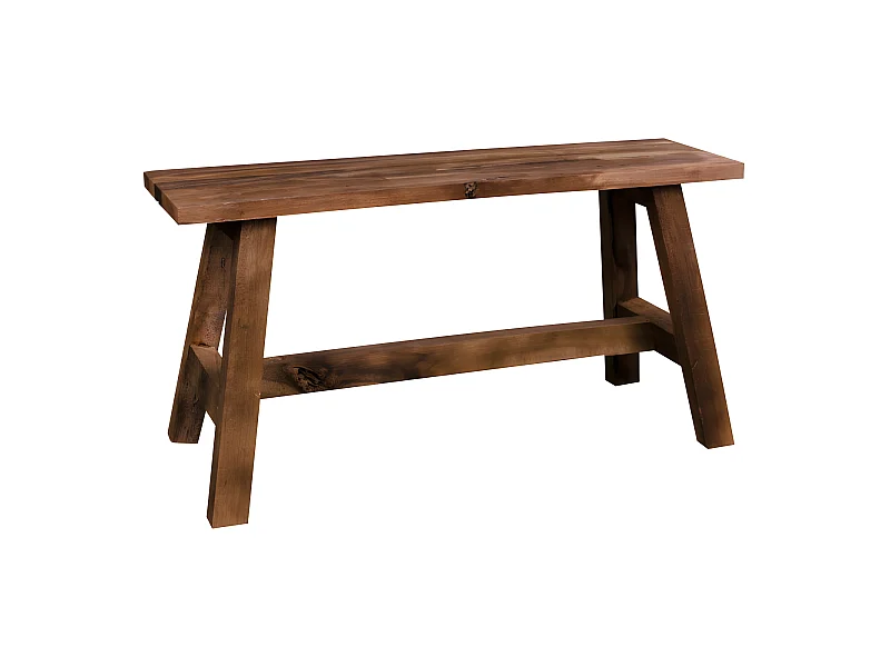 Banco Billy de 90 cm de ancho en teca natural. Se entrega completamente montado.