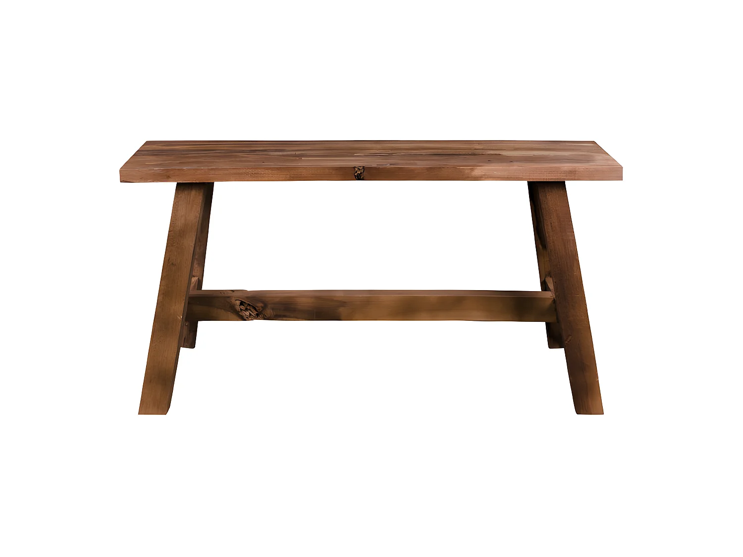 Banco Billy de 90 cm de ancho en teca natural. Se entrega completamente montado.