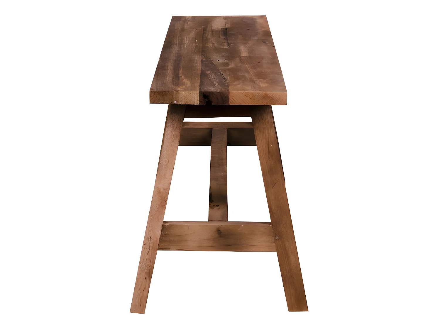 Banco Billy de 90 cm de ancho en teca natural. Se entrega completamente montado.