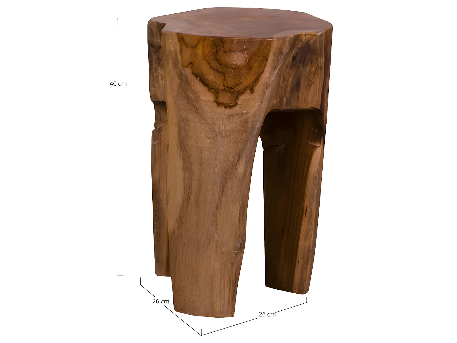 Rain hocker teakhout.