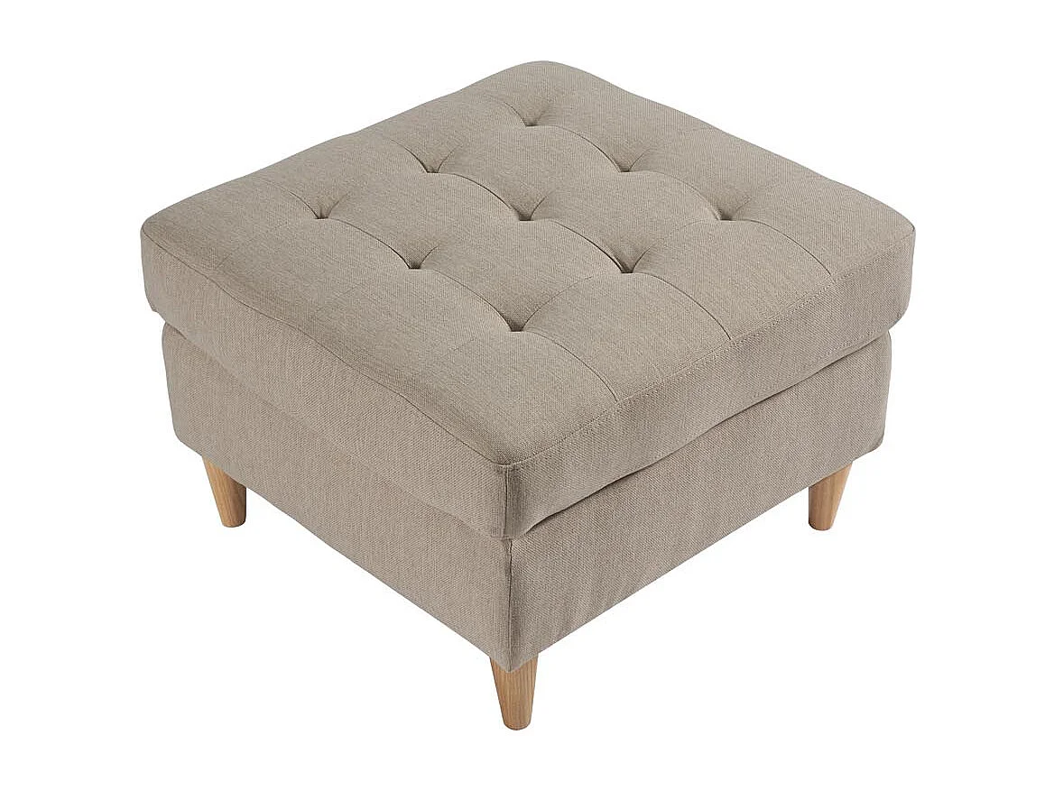 Marino pouf tissu sable.