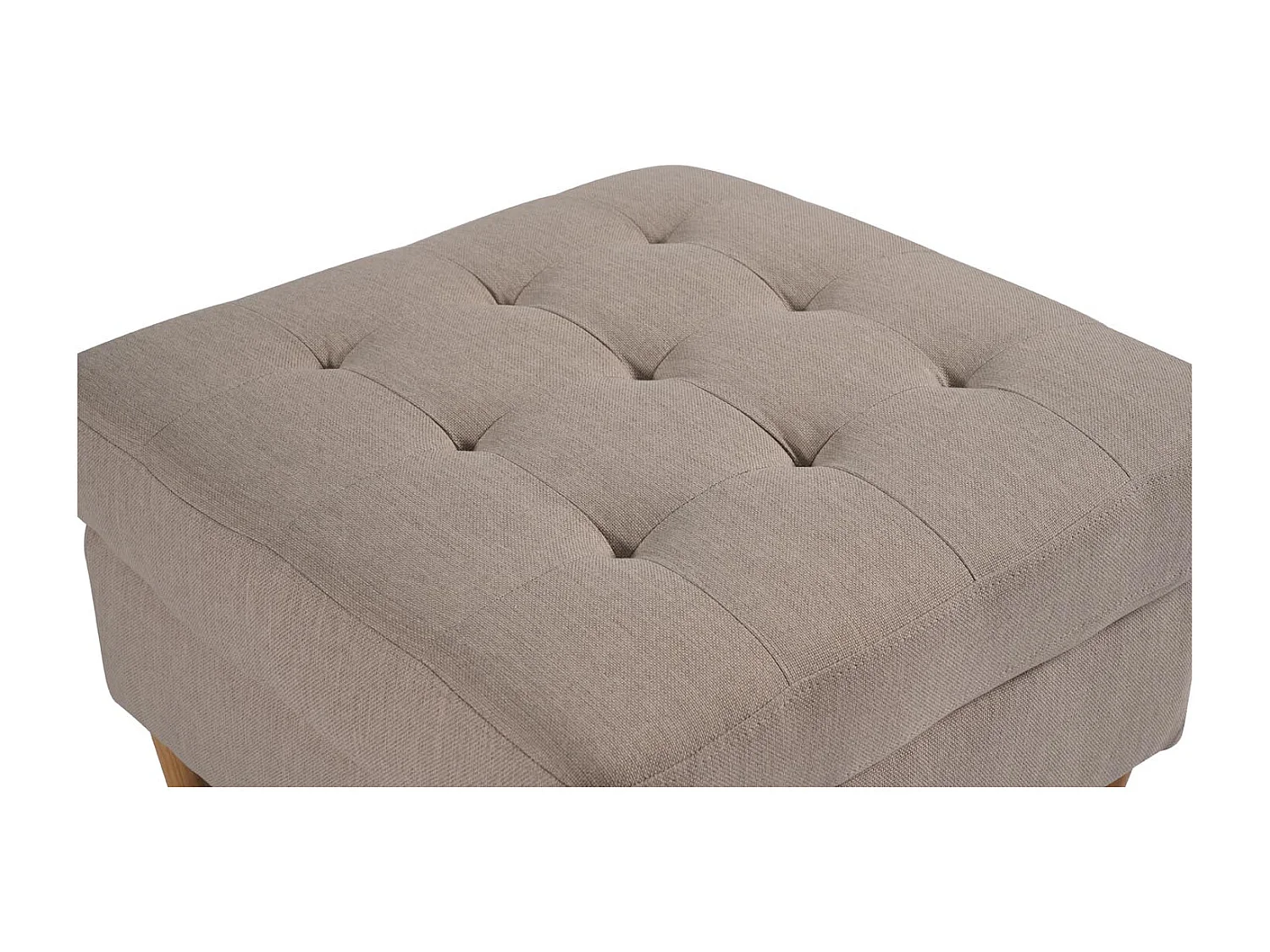 Marino pouf tissu sable.