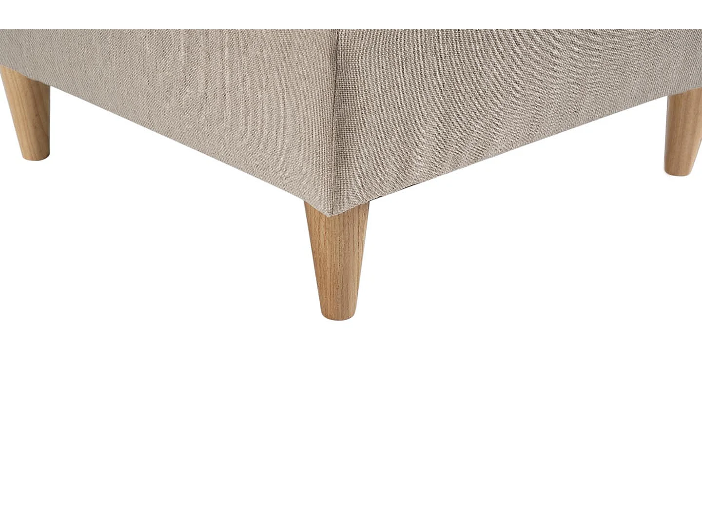 Marino pouf tissu sable.