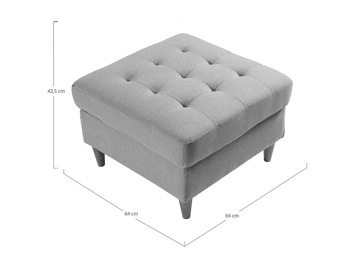 Marino pouf tissu sable.