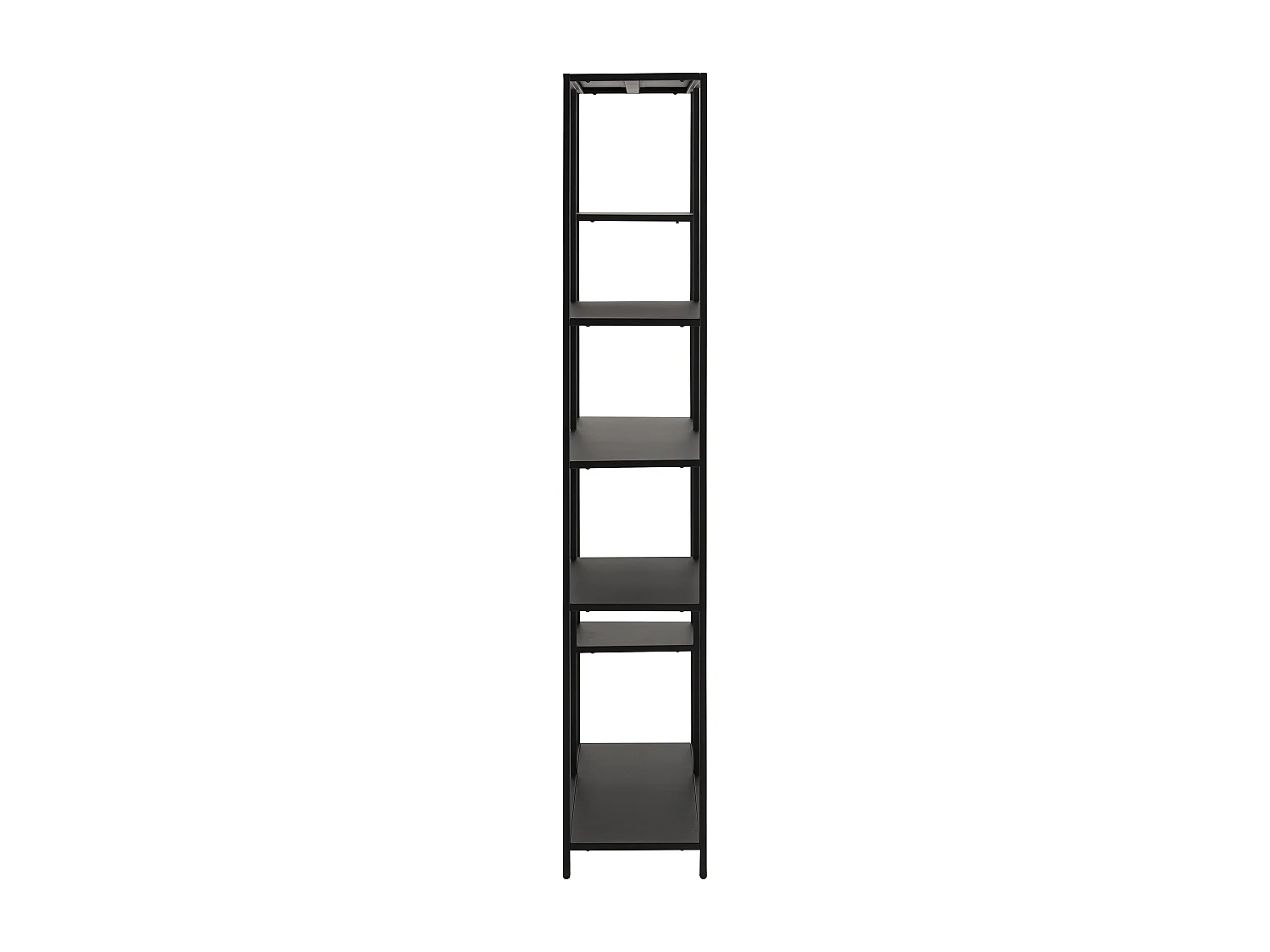 Nest boekenkast met 6 legplanken zwart.