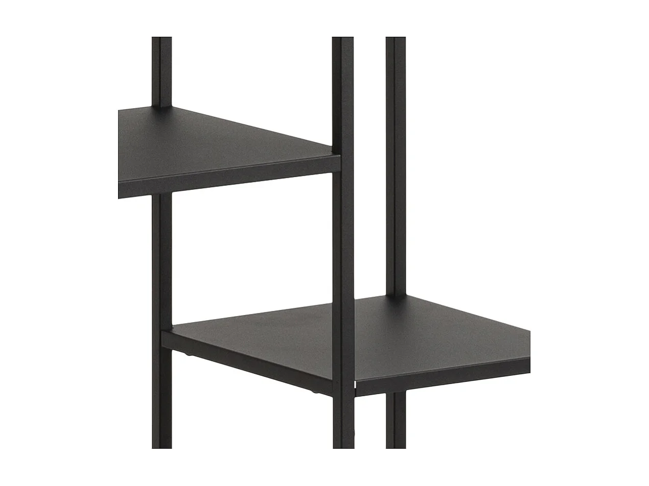 Nest boekenkast met 6 legplanken zwart.