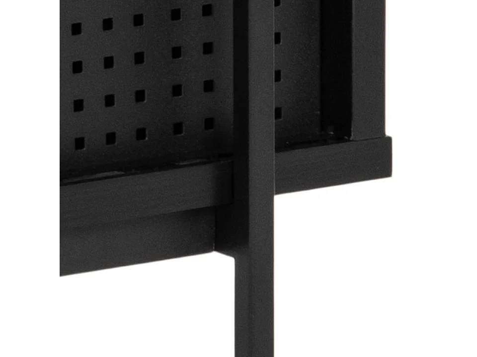 Angus Étagère avec 1 tablette de rangement et 1 porte, noir.