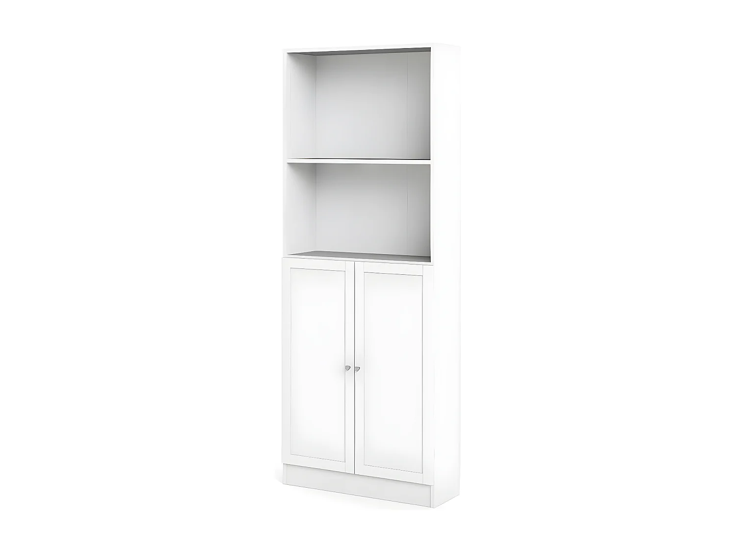 Base wandkast 1 plank en 2 deuren wit.