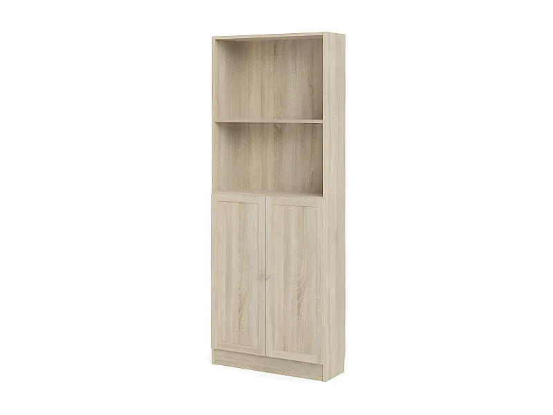 Base wandkast 1 plank en 2 deuren eiken structuur decor .