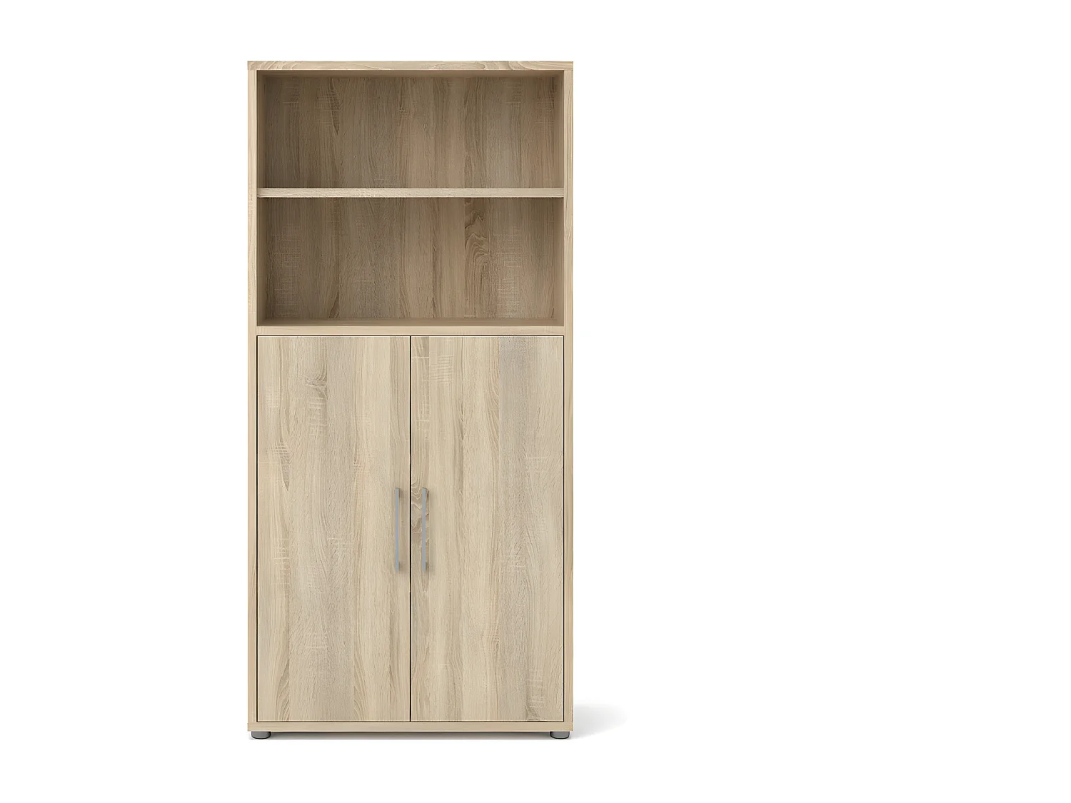 Prisme Büro Aufbewahrung 2 Türen und 1 Ablage. Eiche Dekor.