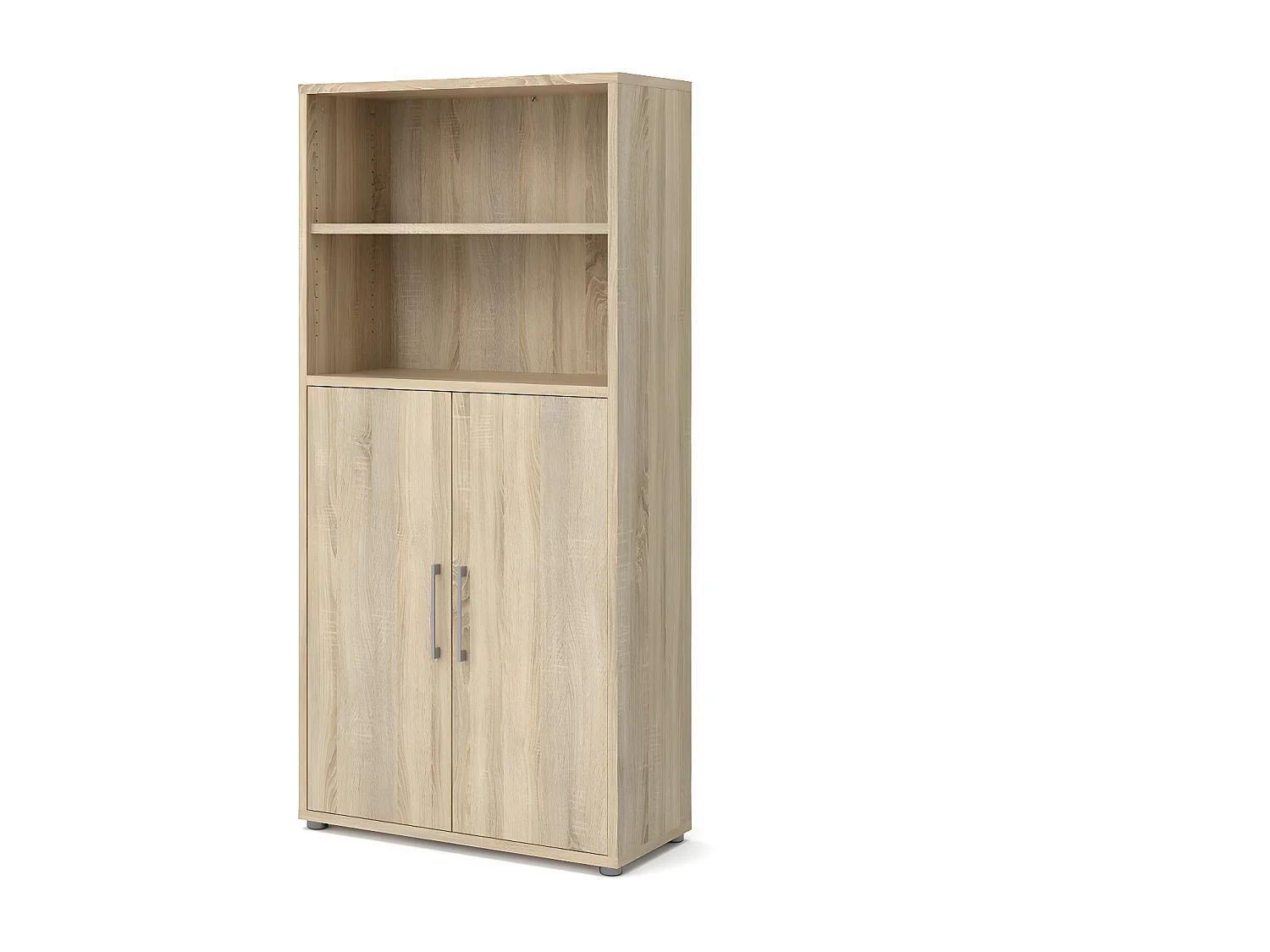 Prisme Büro Aufbewahrung 2 Türen und 1 Ablage. Eiche Dekor.