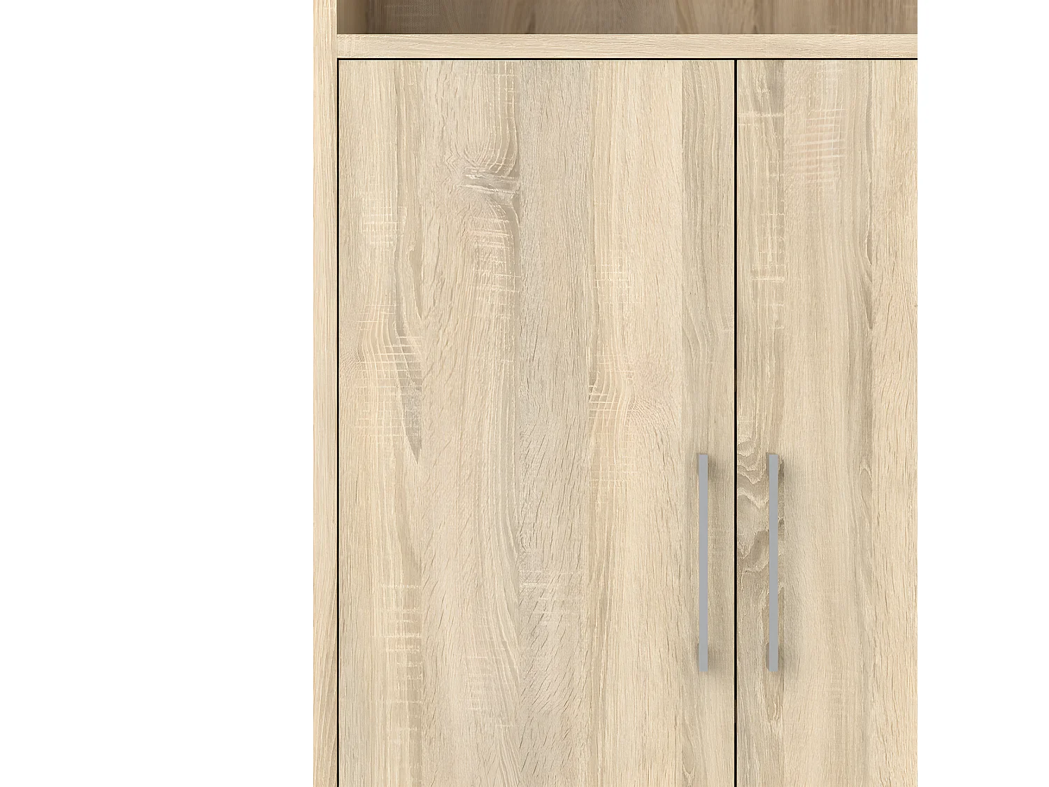 Prisme Büro Aufbewahrung 2 Türen und 1 Ablage. Eiche Dekor.