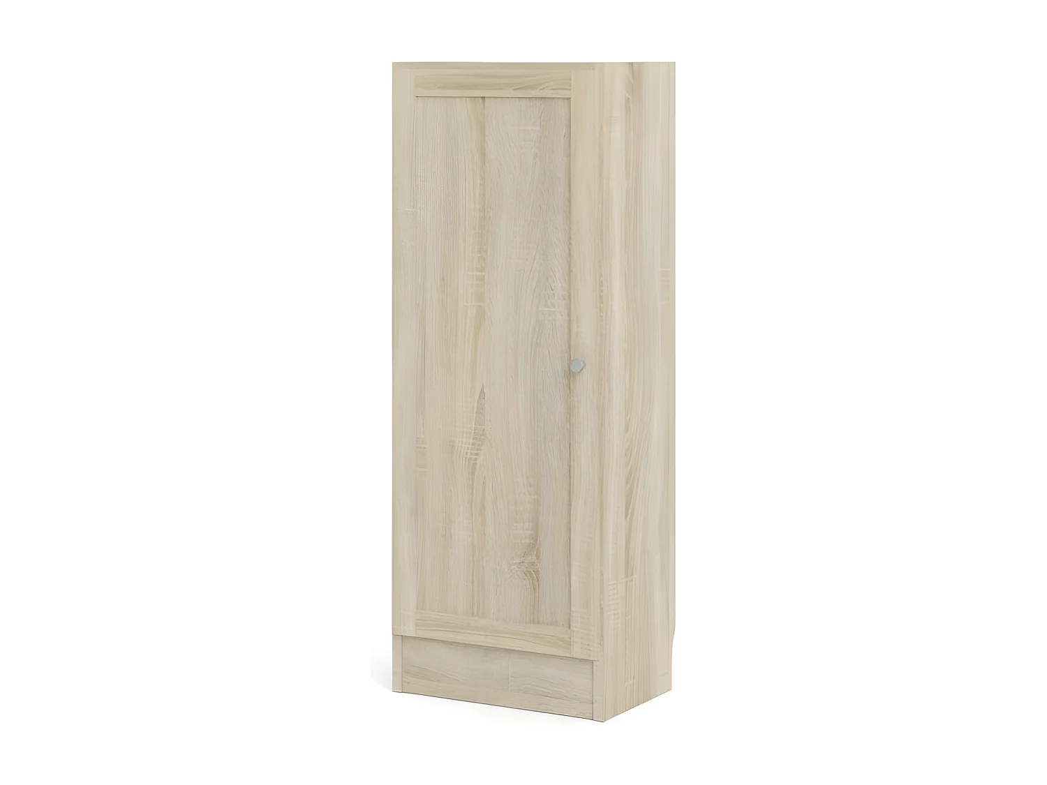 Base Étagère, 1 porte, cadre imitation chêne structuré.