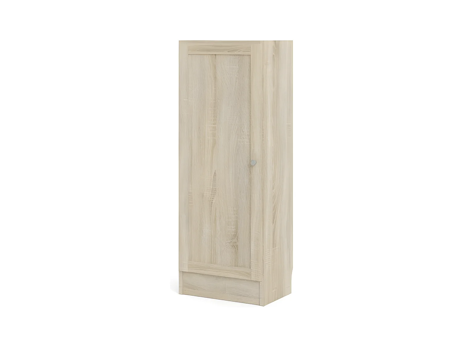 Base Étagère, 1 porte, cadre imitation chêne structuré.