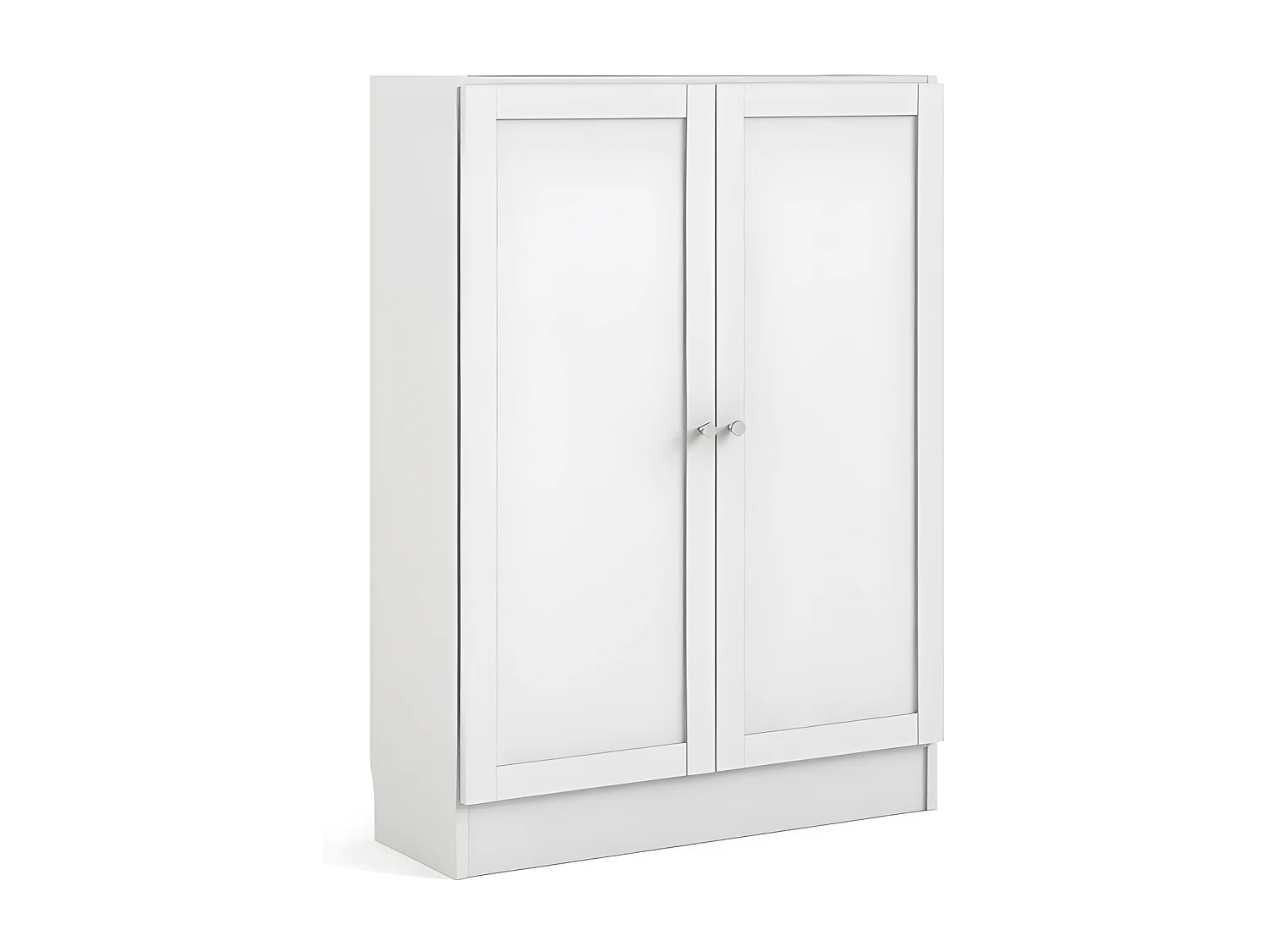 Librería base 2 puertas color blanco.