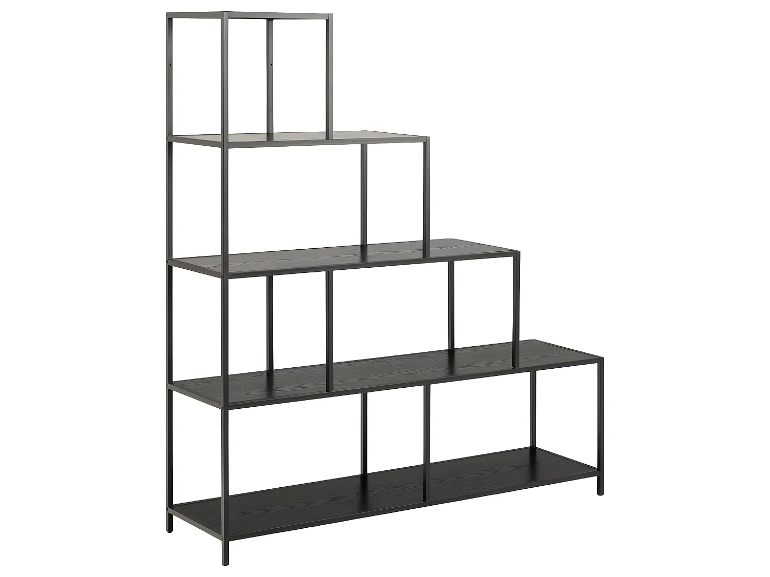 Sea Étagère à 6 espaces, noir.