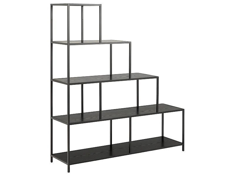 Sea wandkast 6 vakken zwart.